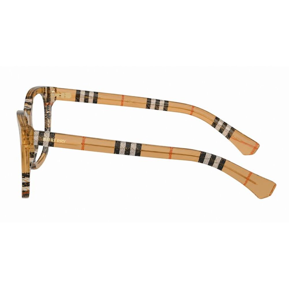 Burberry BE 2455 4163 Check Sand Plastic Square Eyeglasses 50mm - Picture 3 of 3
